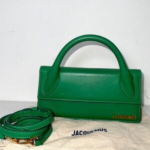 Auth Jacquemus Le Chiquito Long top handle bag with Strap
